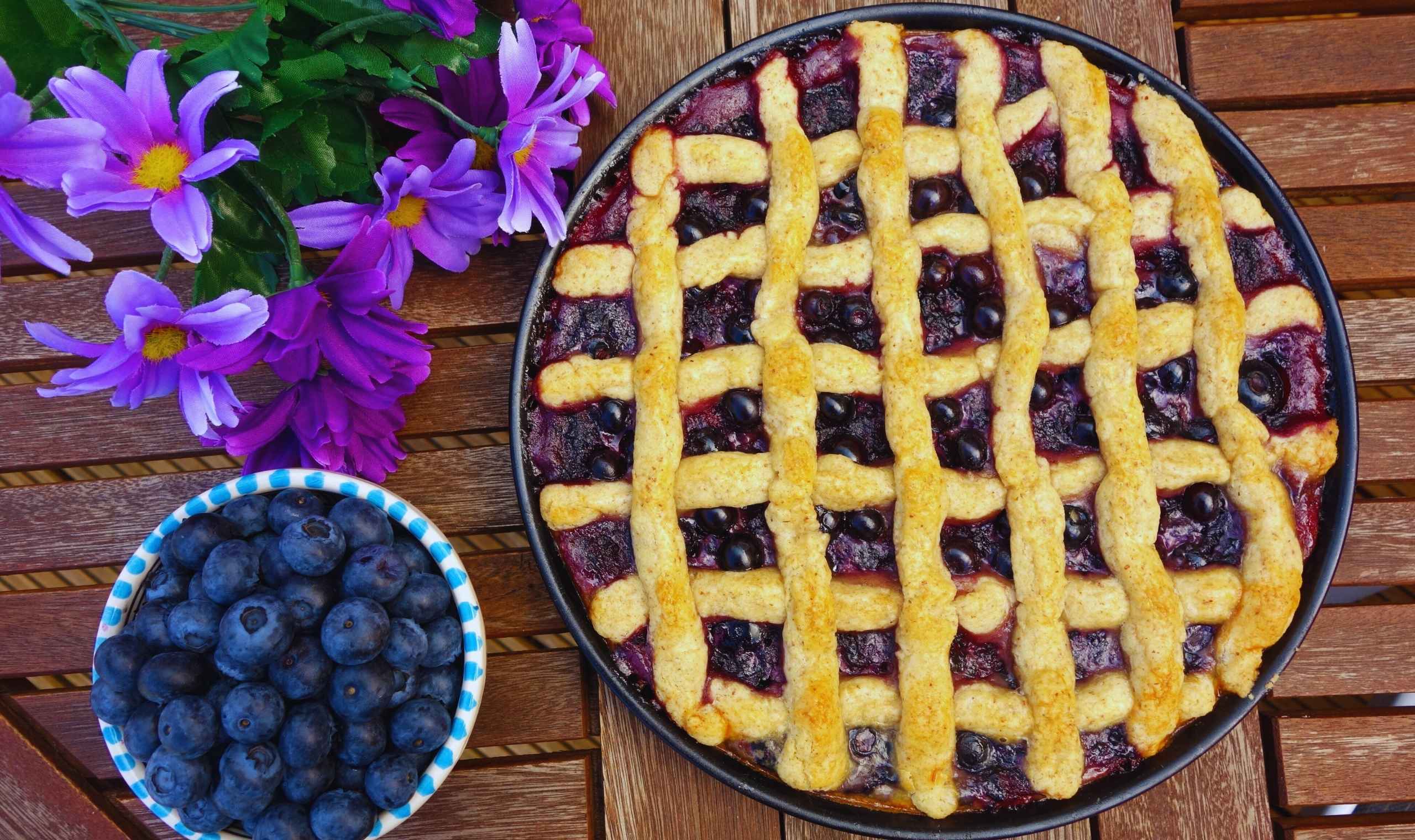 Swedish Blueberry Pie Blåbärspaj