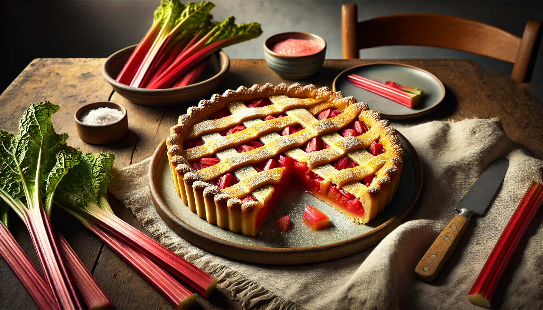 Ireland’s Rhubarb Tart A Classic Dessert with a Golden Twist