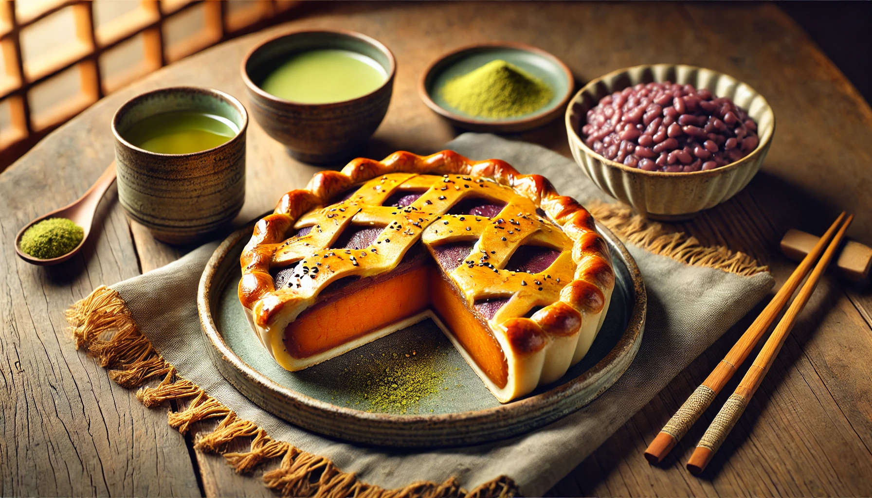 Sweet Potato Anko Pie