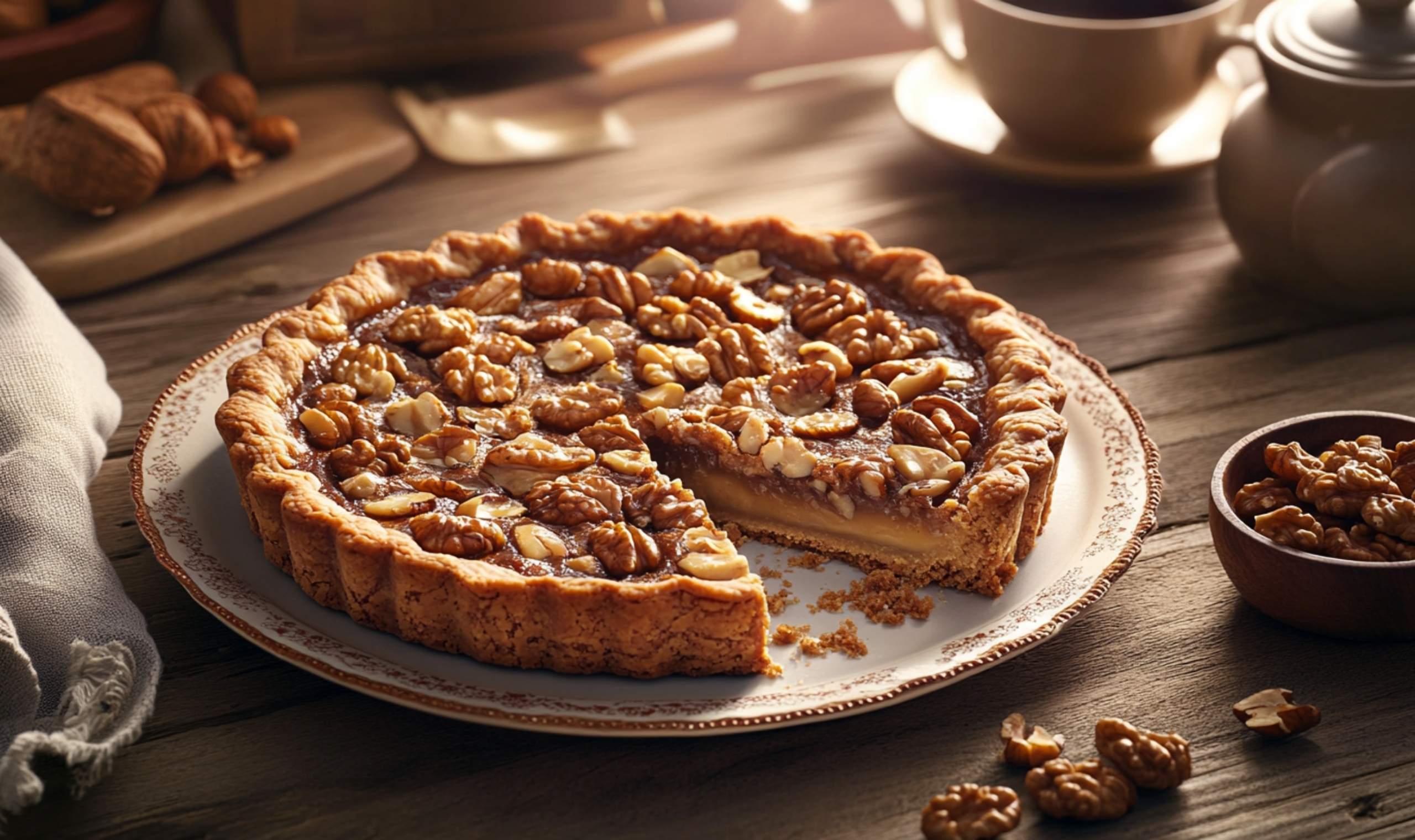 The Engadine Nut Tart, or Bündner Nusstorte