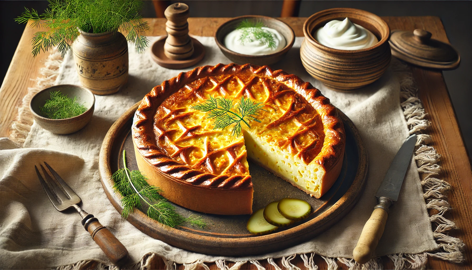 Västerbottensostpaj, a traditional Swedish pie