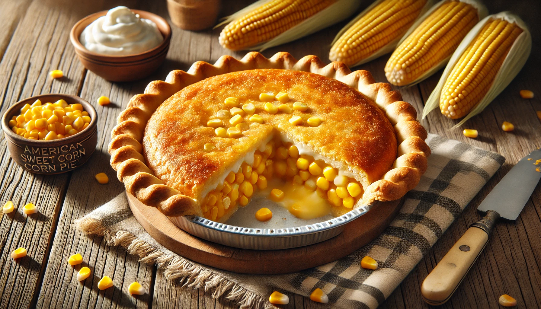 American Sweet Corn Pie