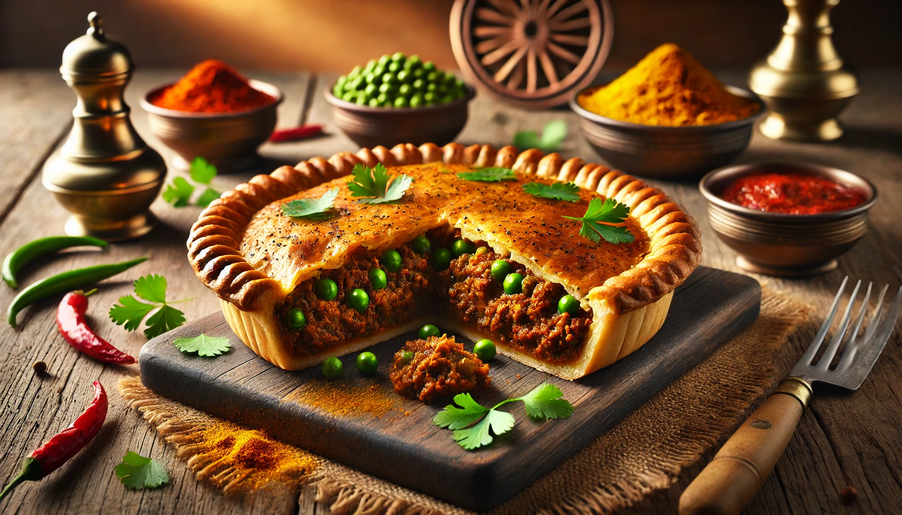 Keema Matar Pie