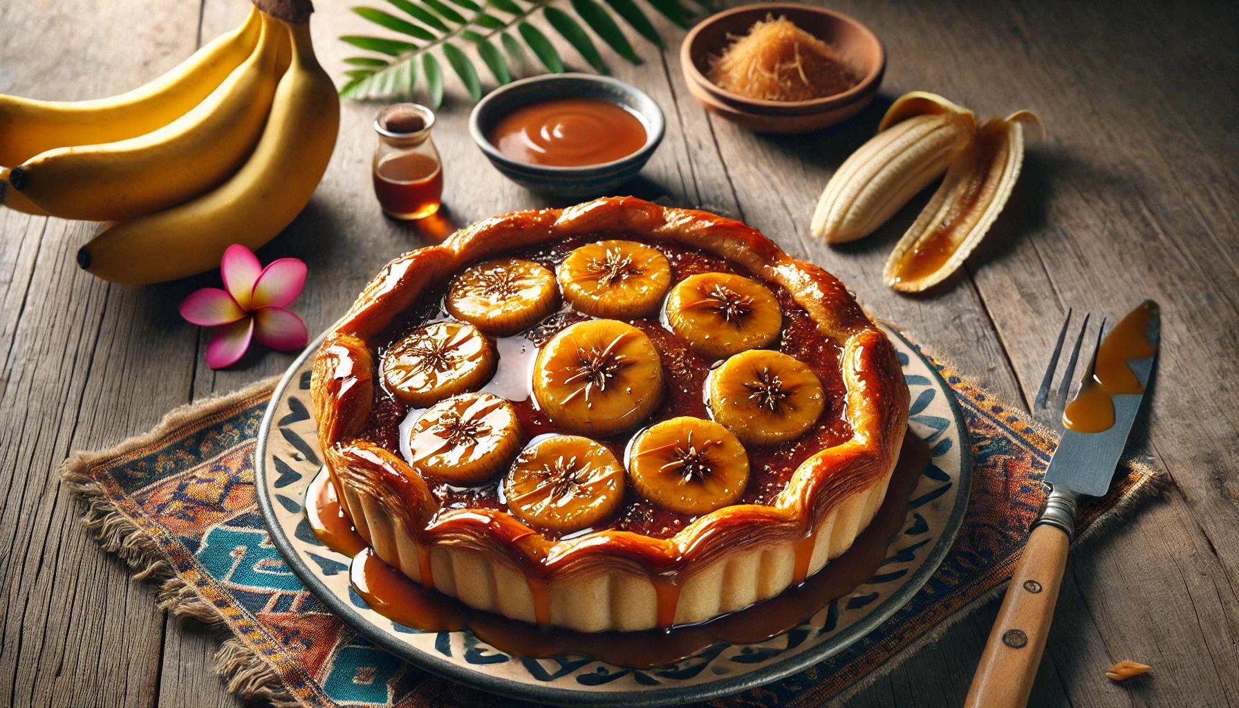 Malaysian Pisang Karamel Pie