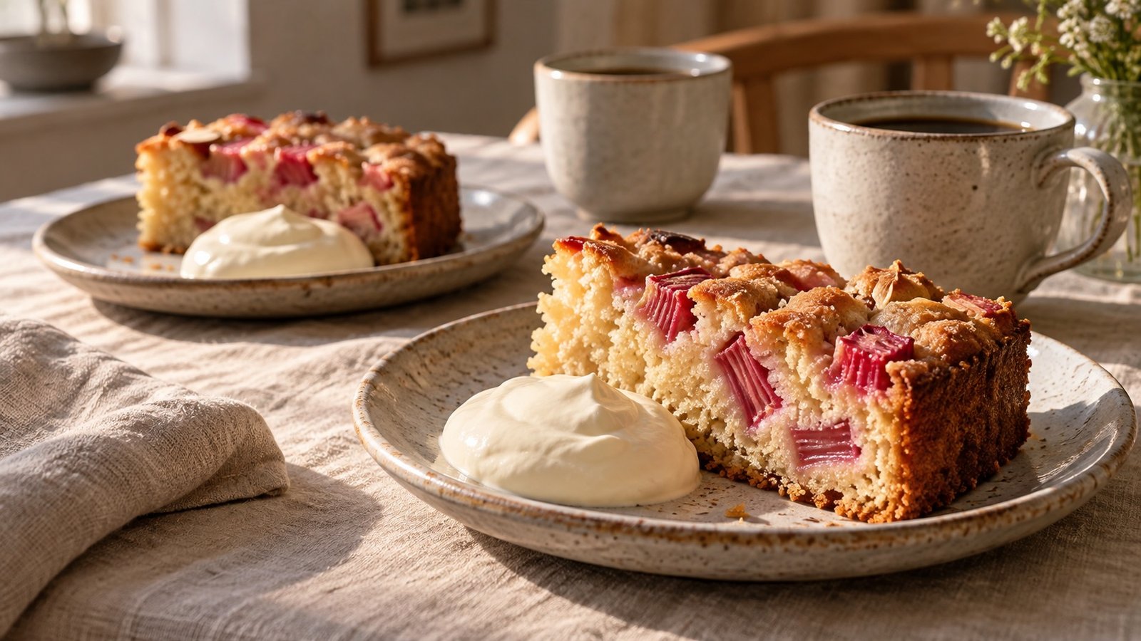 Rabarberkage: Denmark’s Sweet and Sour Rhubarb Delight