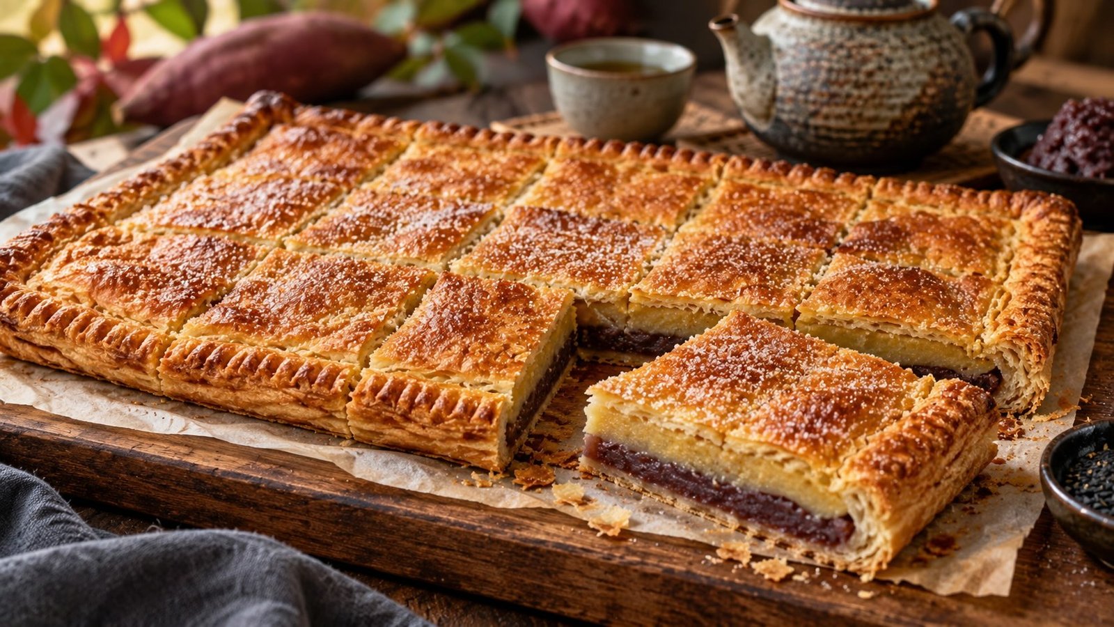 Sweet Potato Anko Pie