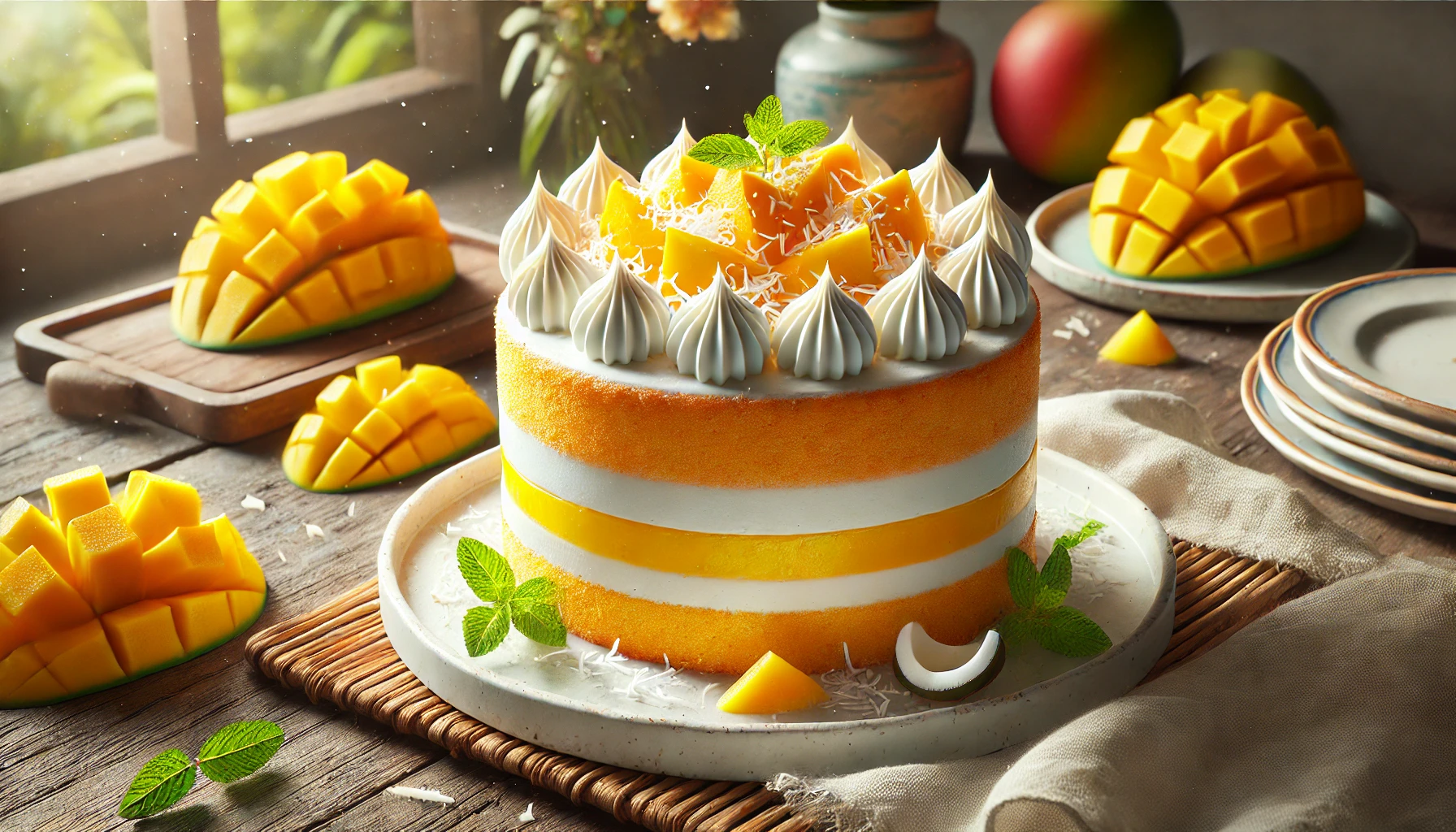 mango coconut cake