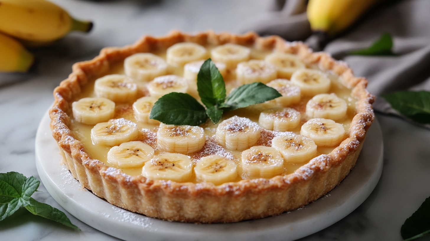 Banana tapioca pie